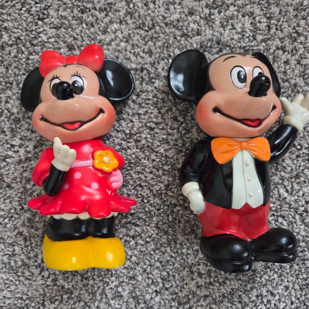 Vintage Micky and Minnie Mouse Coin Banks
